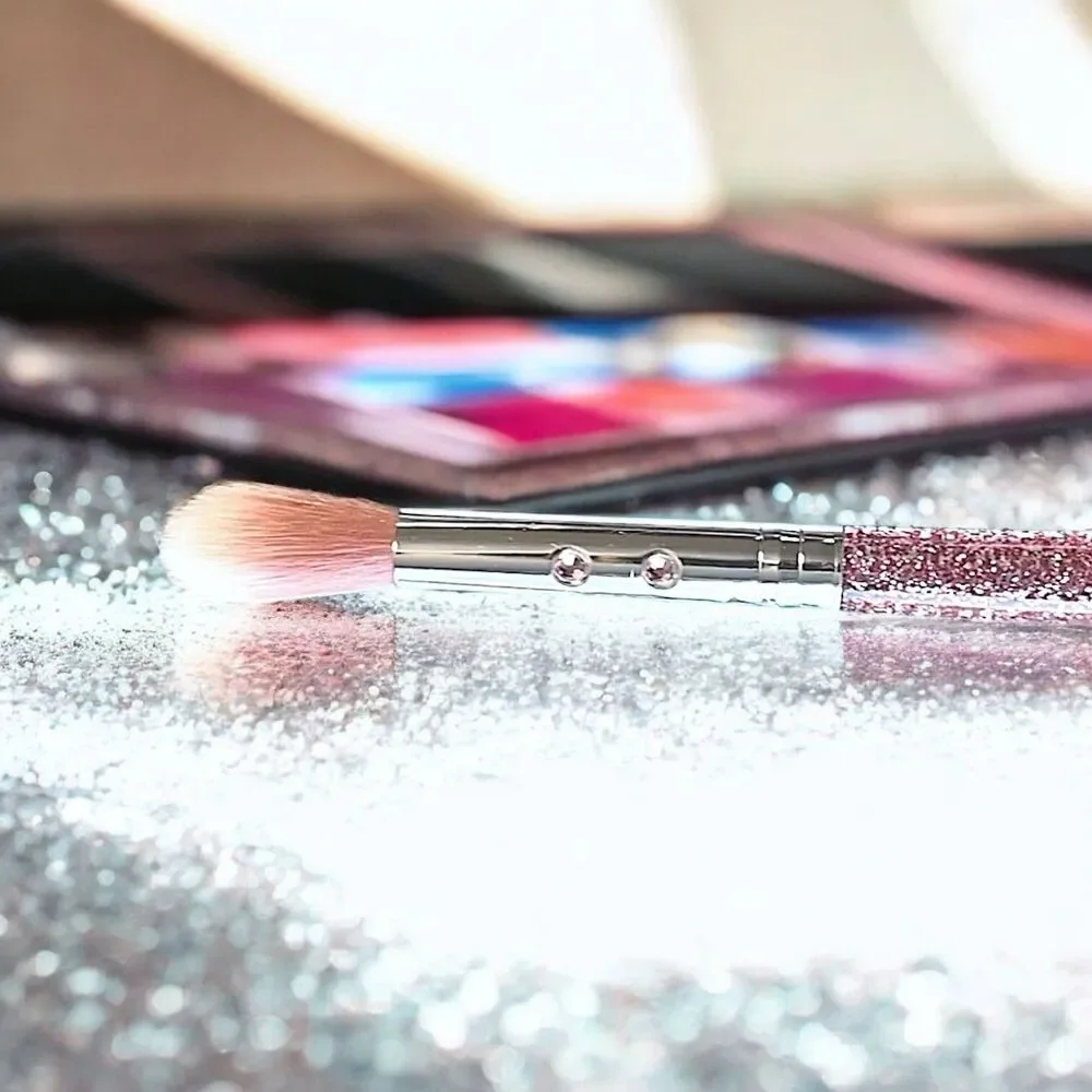 SLMissGlam SS57 Blender Blending Pink Glitter Eyeshadow Makeup Brush New No Box